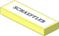 Tile  1 x  3 with Black "SCHAEFFLER" on White Background Sticker