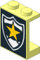 Panel  1 x  2 x  2 with Police Yellow Star Badge Sticker