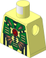 Minifig Torso with Stingrays Green Armour and Red Crosshair on Center Pattern
