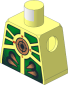Minifig Torso with Stingrays Green Armour and Compass Pattern