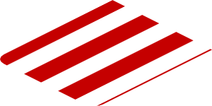 ~Sticker  0.8 x  4.0 with White Stripes and Black Air Vent on Red Background - Fourth Face