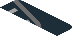 ~Sticker  0.8 x  4 with Grey Exhaust Pipe on Black Background - First Face
