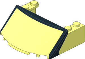 Windscreen  5 x  6 x  1.667 with Wide Black Frame Pattern