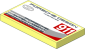 Tile  2 x  4 with Logos, Car Door Handle and Black, Grey and Red Stripes on White Background Right Sticker