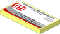 Tile  2 x  4 with Logos, Car Door Handle and Black, Grey and Red Stripes on White Background Left Sticker
