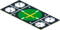 Sticker  0.9 x  1.9 with Avionics Green