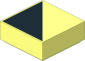 Tile  1 x  1 with Black Triangle Pattern