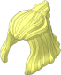 Minifig Hair Female Mid-Length with High Bun