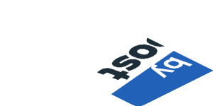 ~Sticker  1.8 x  4.0 with Ford Logos on Blue and White Background Left - Fourth Face