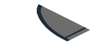 ~Sticker  1.8 x  4 with Dark Grey Rear Windshield with Black Air Vents and White Audi Logo on White Face - Fourth Face