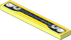 Tile  1 x  6 with Dodge SRT Front Grille Sticker