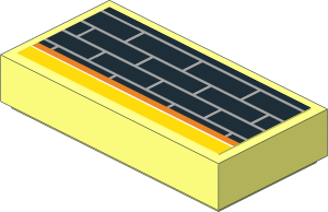 Tile  1 x  2 with Front Spoiler Middle Sticker