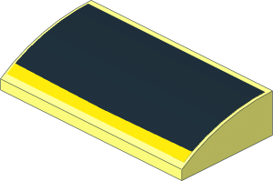 Slope Brick Curved  2 x  4 with Dodge Hood Sticker
