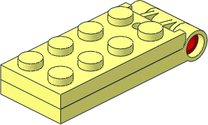 Hinge Plate  2 x  5 with Small Hole (Complete)