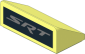 Slope Brick Curved  2 x  4 with Silver Dodge "SRT" Logo Sticker