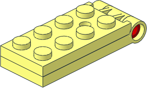 Hinge Plate  2 x  5 with Large Hole (Complete)