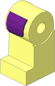 Minifig Leg Right with Long Dark Purple Vest Pattern