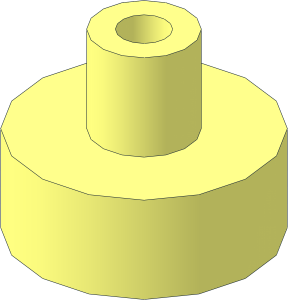 =Tile  1 x  1 Round with Pin and Pin Hole
