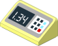 Slope Brick 31  1 x  2 x  0.667 with "1.34" and Keypad Sticker