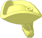 Minifig Hat Tricorne with Dual Moulded Long Hair with Ponytail