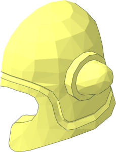 ~Microfig Helmet with Chinguard and Horns - Half