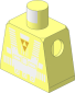 Minifig Torso with Blacktron I 2-Sided with Metallic Gold Logo Pattern