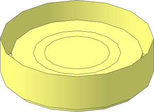 ~Tile Round  1.5 x  1.5 without Top