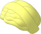Minifig Hair with Side Part and Bun with Servant's Cap with Folded Brim