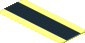 Sticker  0.8 x  2 with Black Stripe on Transparent Background