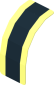 Sticker  0.8 x  2 with Black Stripe on Transparent Background (Formed)