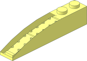 ~Slope Brick Curved  6 x  1 without Top Surface