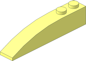 Slope Brick Curved 6 x 1