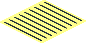~Sticker  1.9 x  1.8 with 9 Air Outlet Gills