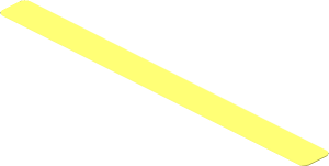 Sticker  0.4 x  4.5 with A-pillar in Bright Light Yellow
