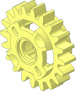 Technic Gear 20 Tooth One Way Case