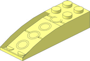 ~Slope Brick Curved  6 x  2 without Top Surface