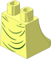 Minifig Hips and Skirt with Dark Green Folds Pattern