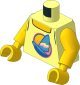 Minifig Torso with Arms and Hands with Tank Top with Medium Blue Windsurf Pattern
