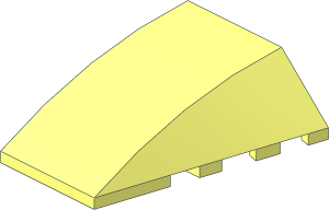 Wedge  4 x  4 Triple Curved without Studs
