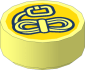 Tile  1 x  1 Round with Rope and Carabiner Pattern