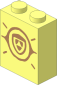 Brick  1 x  2 x  2 with Skye Symbol Pattern