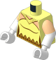 Minifig Torso with Arms and Hands with Dress with Reddish Brown Trim and Gold Ornate Belt Pattern