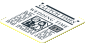 Sticker  1.8 x  1.8 with Newspaper "CLUTCH TIMES" and "WEDDING TIME" Headline