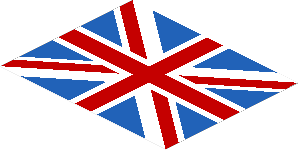 Sticker  2.4 x  3 with United Kingdom Flag