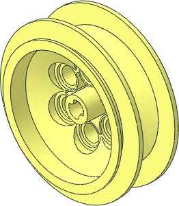 Wheel Rim 18 x 37 with 6 Pegholes and Long Axle Bush
