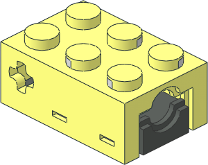 Electric Brick  2 x  3 Sensor Touch - Body Assembly