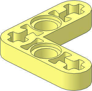 Technic Beam  3 x  3 x  0.5 Liftarm Bent 90