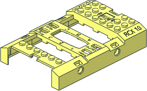~Electric Mindstorms RCX Module with AC Socket - Top Housing with "RCX 1.0" Pattern