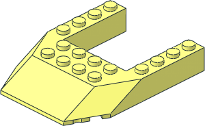 Wedge  6 x  8 Triple with Cutout  4 x  4