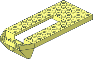 Train Base  6 x 14 with Inverted Sloped Front